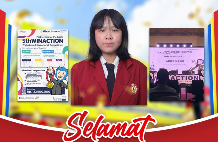 4th Runner Up Japanese Monogatori pada 5th WINACTION (Widyatama International Competition)